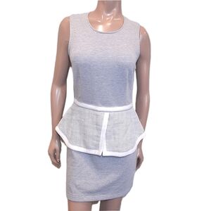 NEW Maurie & Eve Macaw Peplum Dress Backless Mesh Sleeveless Terry US Size 8